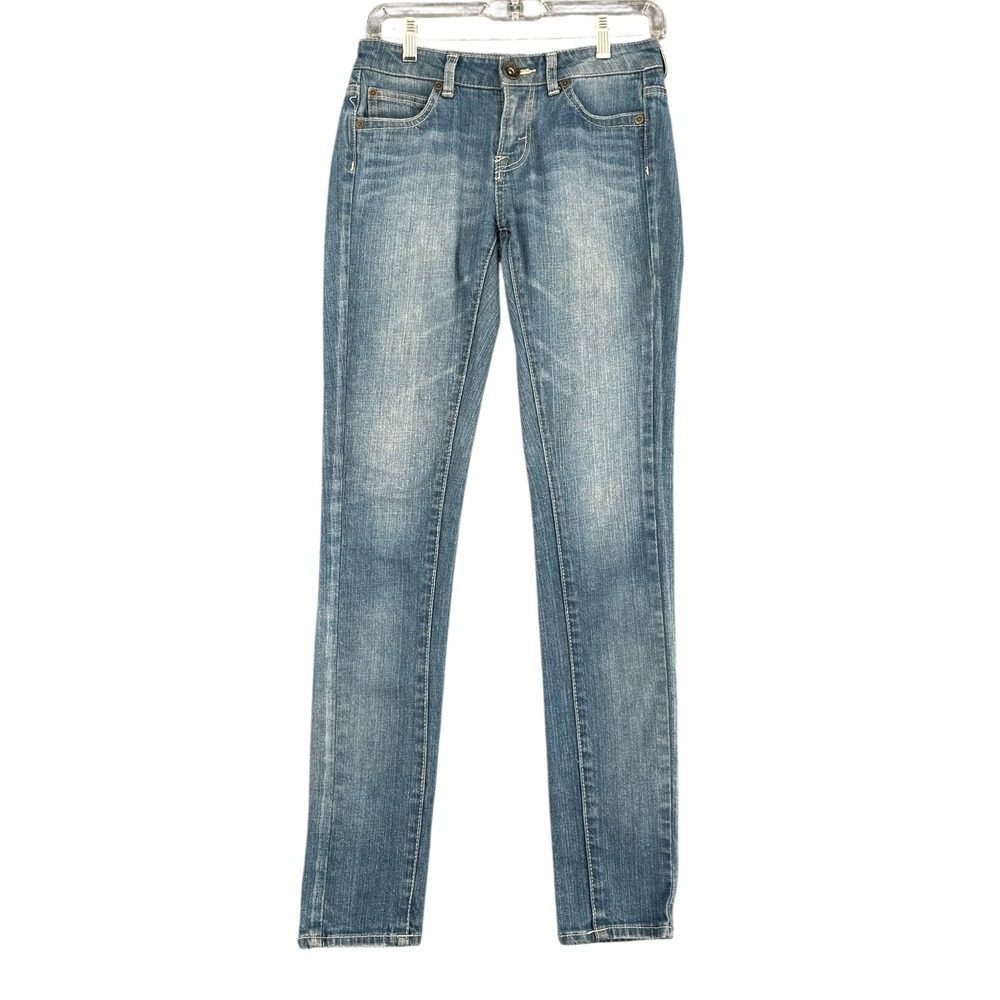 earth music & ecology Skinny Jeans Womens S Cotton Polyurethane Blue